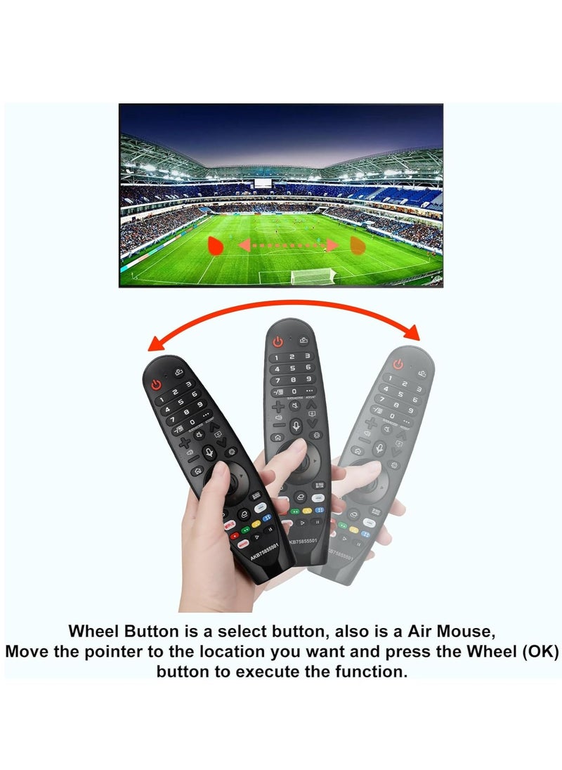 new Magic Voice Remote for LG Smart TV Magic Remote Control Replacement AN-MR20GA AN-MR19BA AN-MR18BA, with Pointer and Voice Function