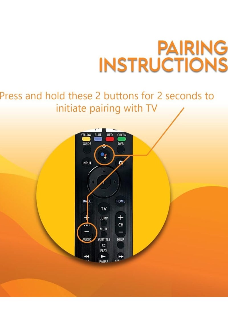 NEW Remote Control for Sony Bravia TVs – Compatible with KD-43X80J, XR-50X90J, XR-55A80J u0026 More – Includes Netflix, Disney+, Prime Video, YouTube ons