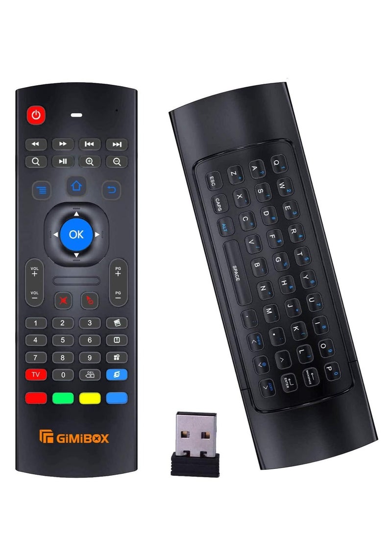 NEW Gimibox MX3 Pro Air Mouse Wireless Keyboard – 2.4G Smart TV Remote with Motion Sensing for Android TV Box, PC, Smart TV, Projector, HTPC