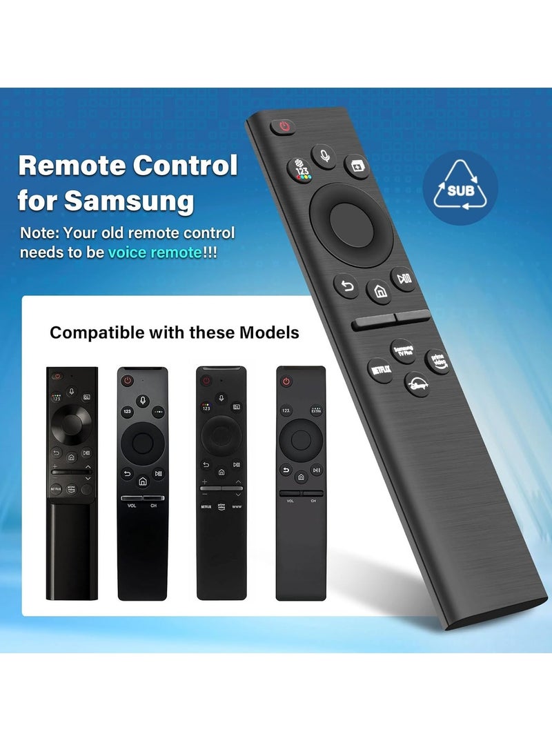 Universal Rechargeable Remote Control with Shortcut ons for Samsung 4K Ultra HD TVs