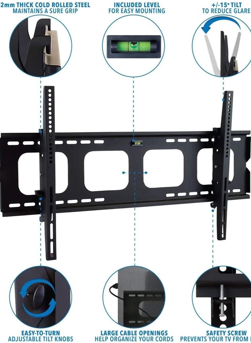 15 Degree Up & Down Tilt Wall Mount LED TV Bracket for 37-70'' ATLB37-70T