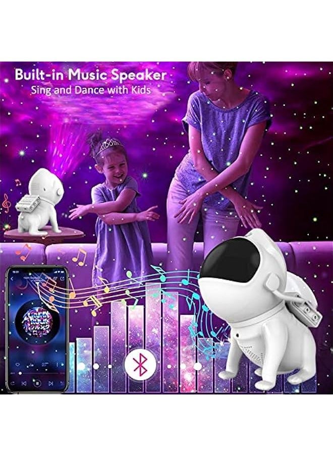 Star Projector Space Dog,  Galaxy Projector for Bedroom Remote Control, Bluetooth Speaker and White Noise Night Light Projector Smart Sky Projector for Kids Game Room Home Theater Ceiling Decor