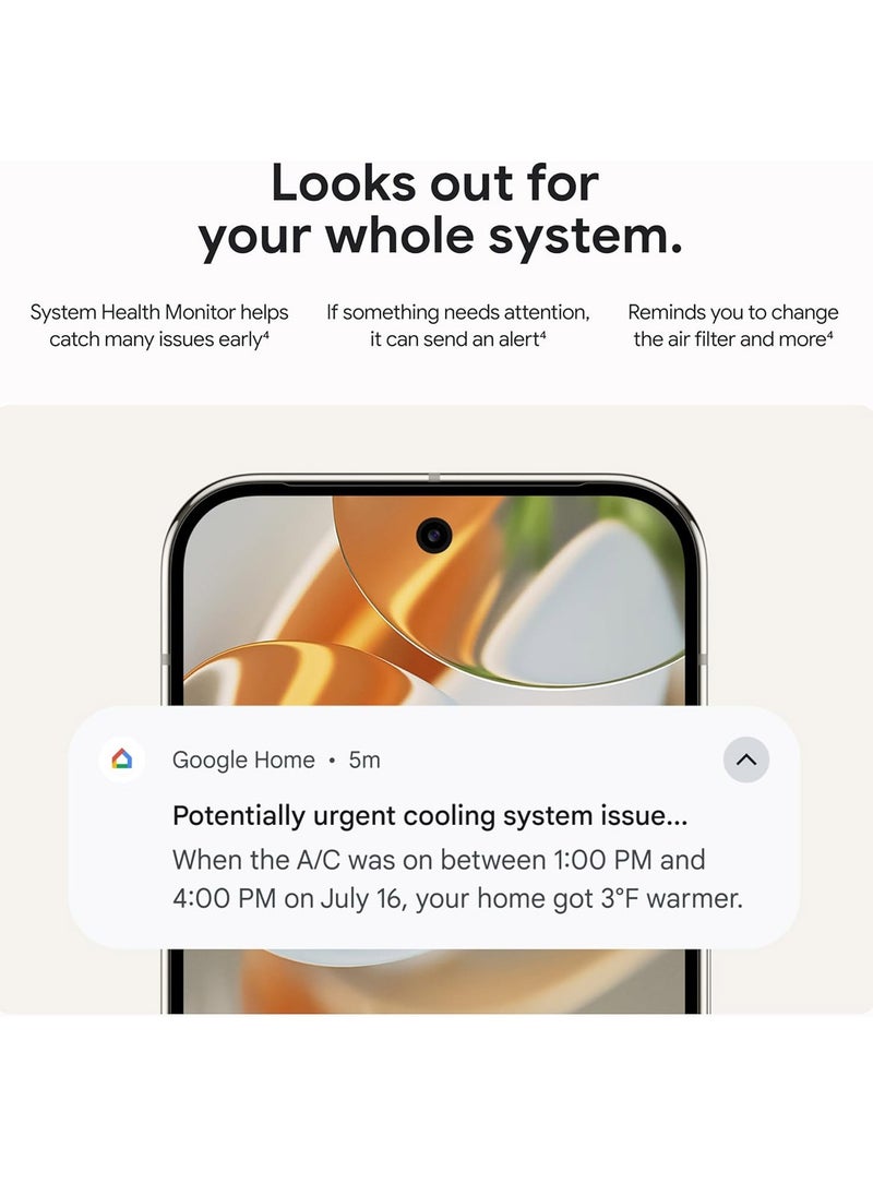 Google Nest Learning Thermostat (4th Gen) with Nest Temperature Sensor (2nd Gen) - Polished Gold