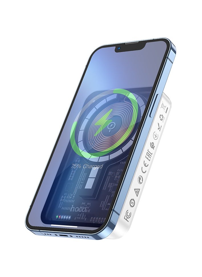 Q10 Transparent Explorer PD20W Magnetic Fast Charge Power Bank (5000mAh) – MagSafe Compatible for iPhone 15/14/13/12 Series and More