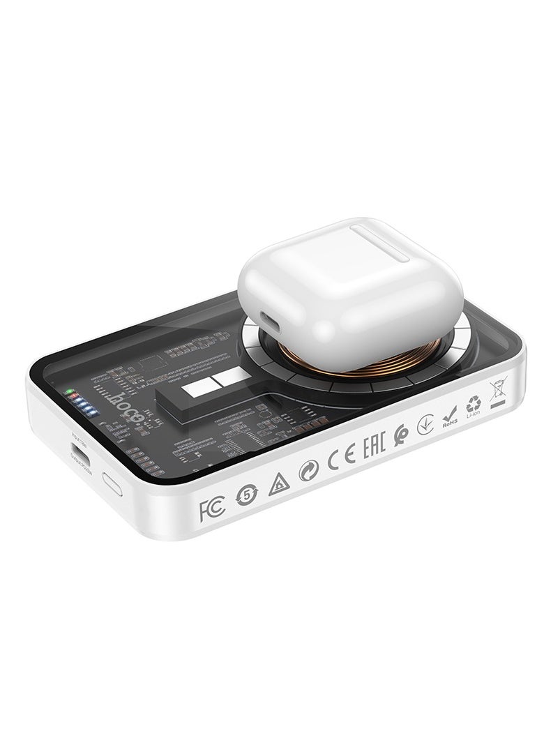 Q10 Transparent Explorer PD20W Magnetic Fast Charge Power Bank (5000mAh) – MagSafe Compatible for iPhone 15/14/13/12 Series and More