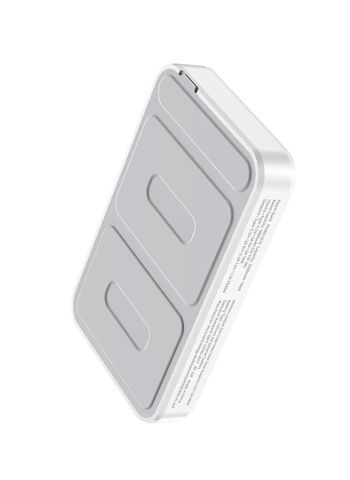 Q10 Transparent Explorer PD20W Magnetic Fast Charge Power Bank (5000mAh) – MagSafe Compatible for iPhone 15/14/13/12 Series and More