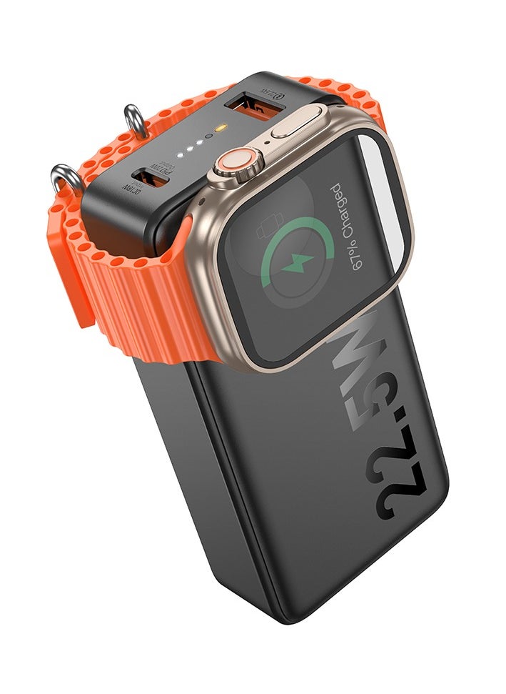 Q27B Jewel 22.5W+PD20W Fully Compatible Power Bank with Watch Charger (10000mAh) – For Apple Watch, iPhone 15/14/13/12, and More