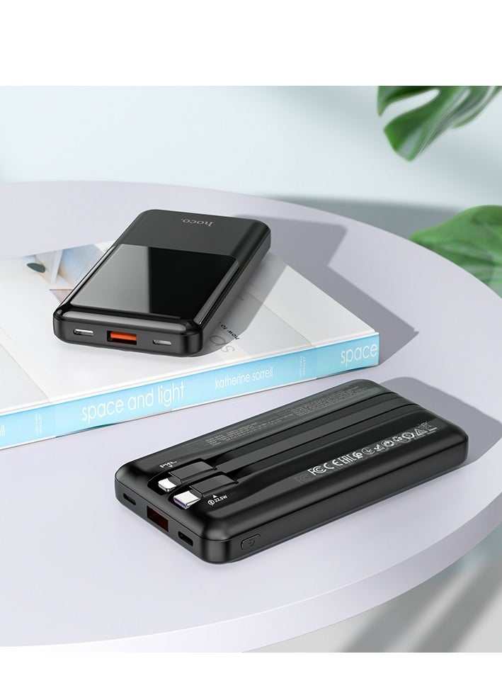 Q9 Pro 22.5W+PD20W Fully Compatible Wired Power Bank (10000mAh) – Built-in Cables, Fast Charging for iPhone 15/14/13/12, Samsung Galaxy S23/S22, and More