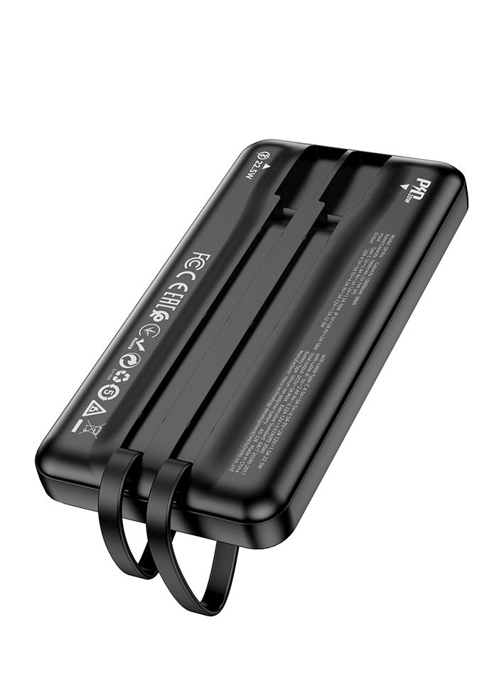 Q9 Pro 22.5W+PD20W Fully Compatible Wired Power Bank (10000mAh) – Built-in Cables, Fast Charging for iPhone 15/14/13/12, Samsung Galaxy S23/S22, and More