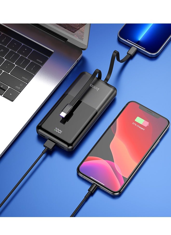 Q9 Pro 22.5W+PD20W Fully Compatible Wired Power Bank (10000mAh) – Built-in Cables, Fast Charging for iPhone 15/14/13/12, Samsung Galaxy S23/S22, and More
