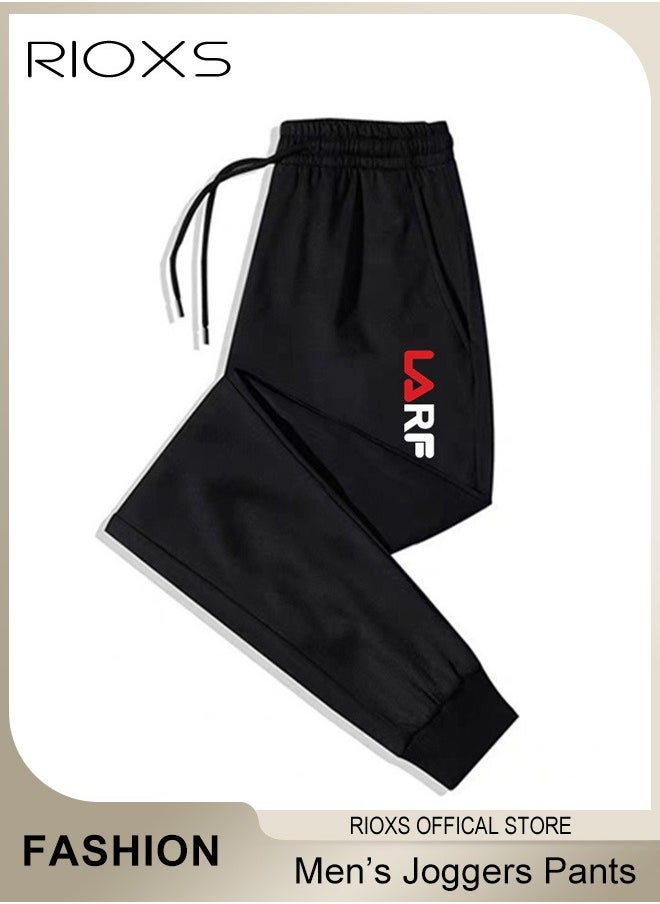 Joggers Pants For Men Athletic Workout Jogger Sweatpants Men's Drawstring Trouser Tapered Pant With Pockets For Training Running Exercising