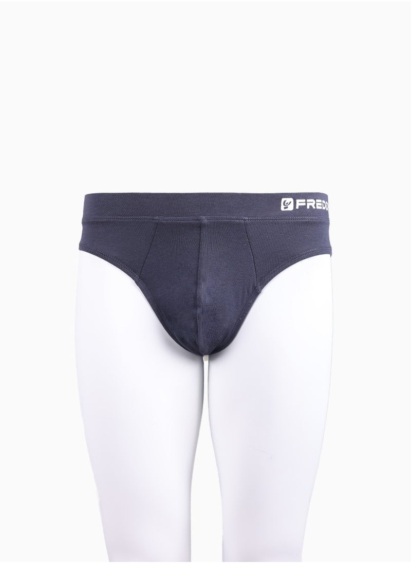 BASIC PIAZZATO Brief - Navy Blue | 100% Cotton Men's Brief