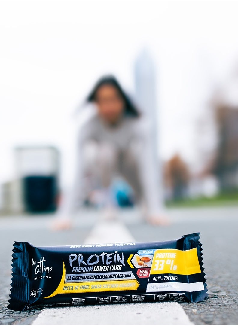 Protein Bar 33% – Salted Caramel & Peanut Flavor | Low Carb, High Protein Snack, Bundle of 25