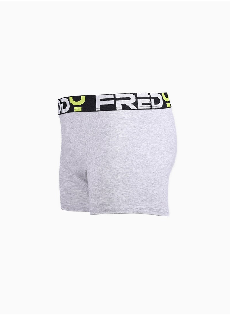 Fashion Sports Boxer - Grey | Classic Cotton Boxer