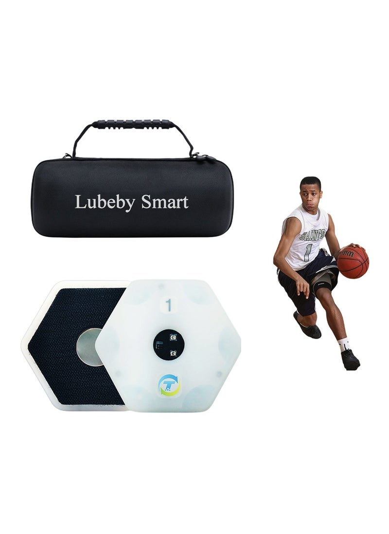 Lubeby Smart Reaction Training Light Speed Agility Improvement Reaction Lights Training Pods for Soccer Basketball Boxing Training (6 Lights/Set)