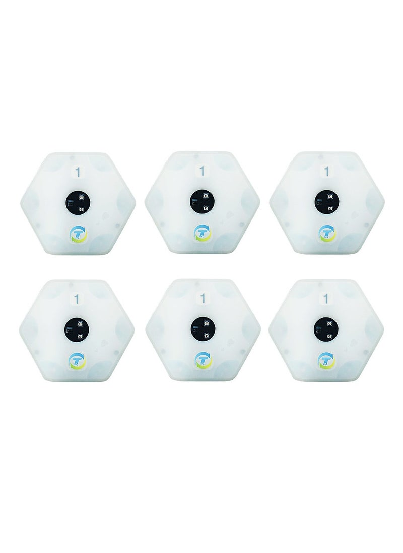 Lubeby Smart Reaction Training Light Speed Agility Improvement Reaction Lights Training Pods for Soccer Basketball Boxing Training (6 Lights/Set)