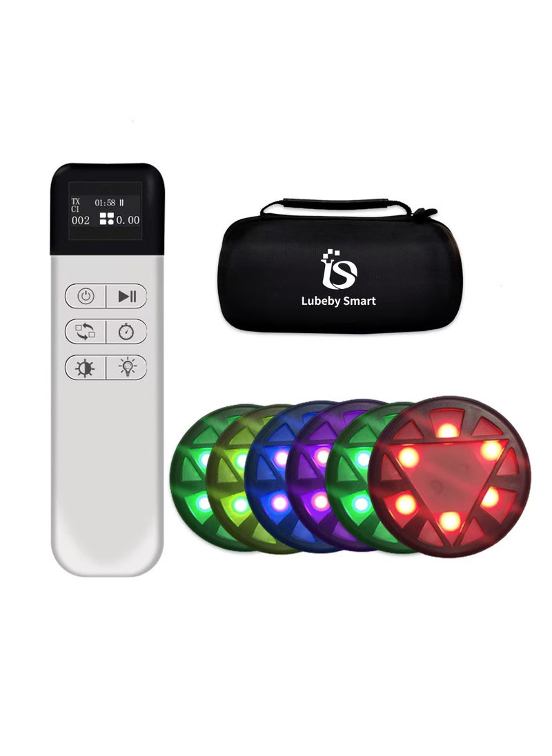 Lubeby Smart Soccer Player Goalie Reaction Improvement Training Equipment with Remote Control Reaction Training Light ( 6 Lights + 1 Remote )