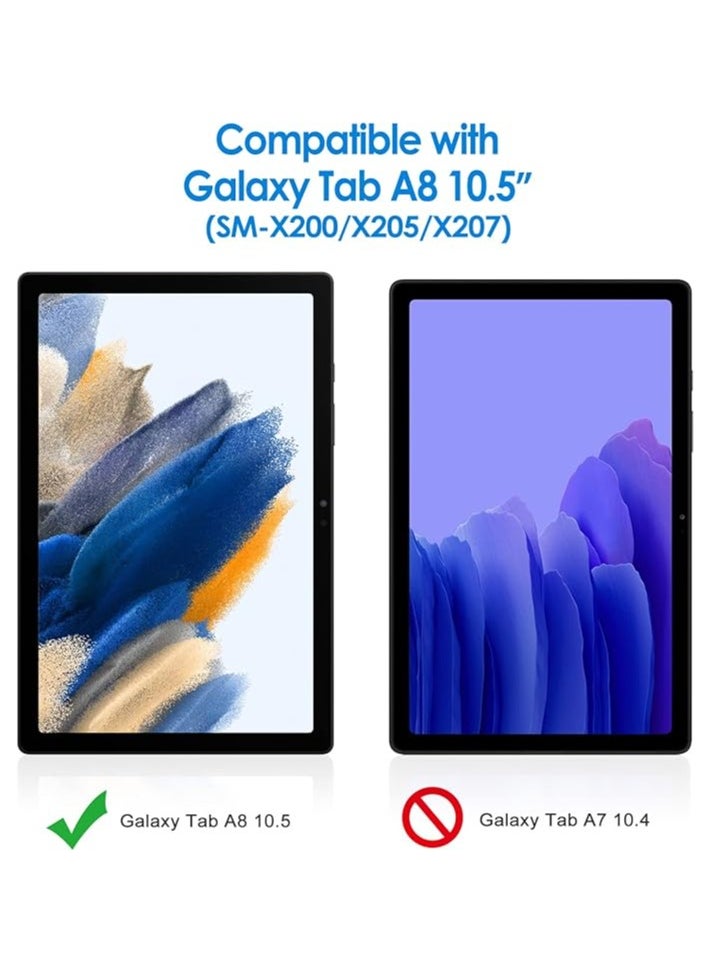 Screen Protector Compatible with Samsung Galaxy Tab A8 (10.5-Inch, 2021 Model, SM-X200/X205/X207), 9H Anti-Scratch Tempered Glass Film, HD Clear with Easy Installation Tool, 2-Pack