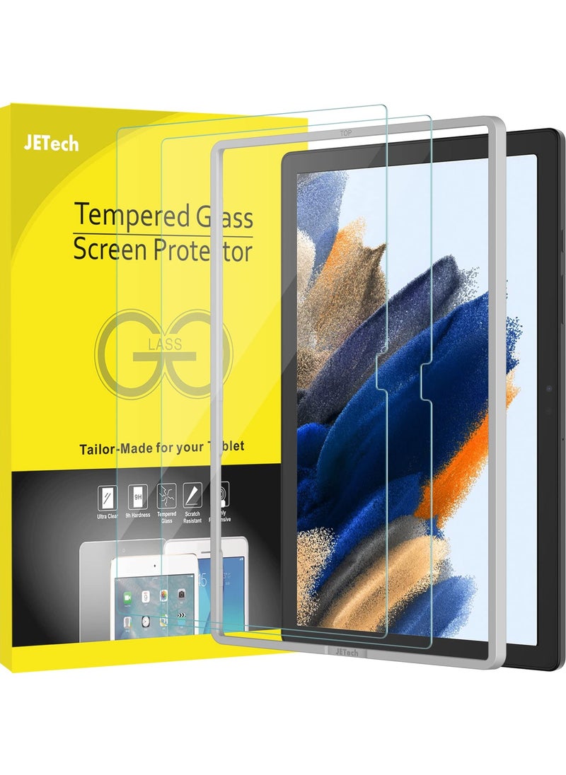 Screen Protector Compatible with Samsung Galaxy Tab A8 (10.5-Inch, 2021 Model, SM-X200/X205/X207), 9H Anti-Scratch Tempered Glass Film, HD Clear with Easy Installation Tool, 2-Pack