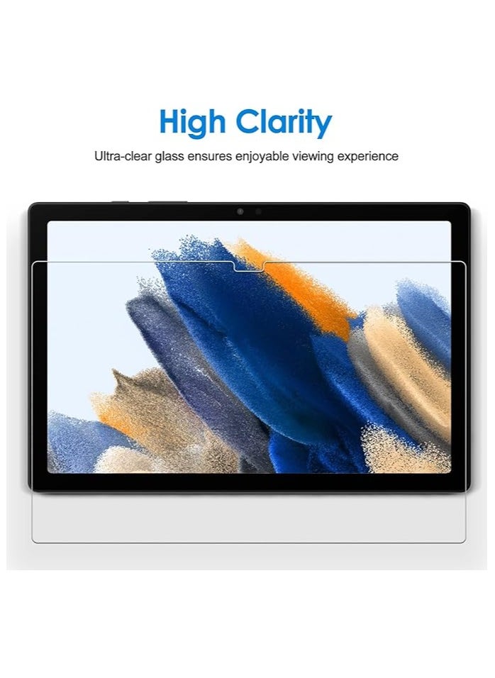 Screen Protector Compatible with Samsung Galaxy Tab A8 (10.5-Inch, 2021 Model, SM-X200/X205/X207), 9H Anti-Scratch Tempered Glass Film, HD Clear with Easy Installation Tool, 2-Pack