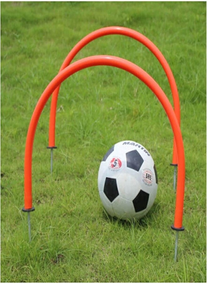 Soccer goals Football Training Gate, Outdoor Sports Agility Training Equipment, Barrier Arches, Improve Accuracy And Defensive Ability (Color : 5 pieces)