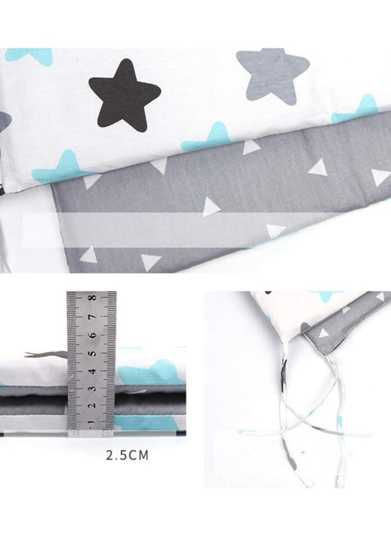 Crib Bumper Breathable Cot Bumper Breathable Mesh Cot Liner Crib Rail Cover Baby Crib Bumper Baby Boys Girls Nursery Breathable Crib Bedding Baby Bed Bumper 130x30cm