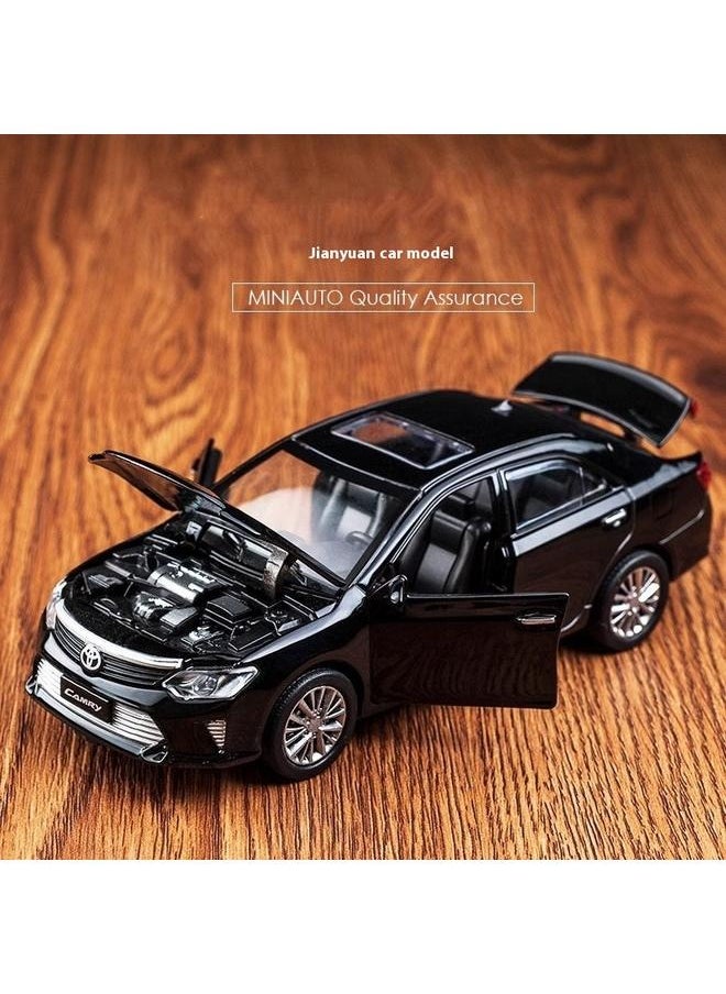 Auto Pull Back Die-Cast Vehicle-Toyota Metal Car Model Toy Pull Back Diecast Model Car Non-Remote Controlled Toys(Black)