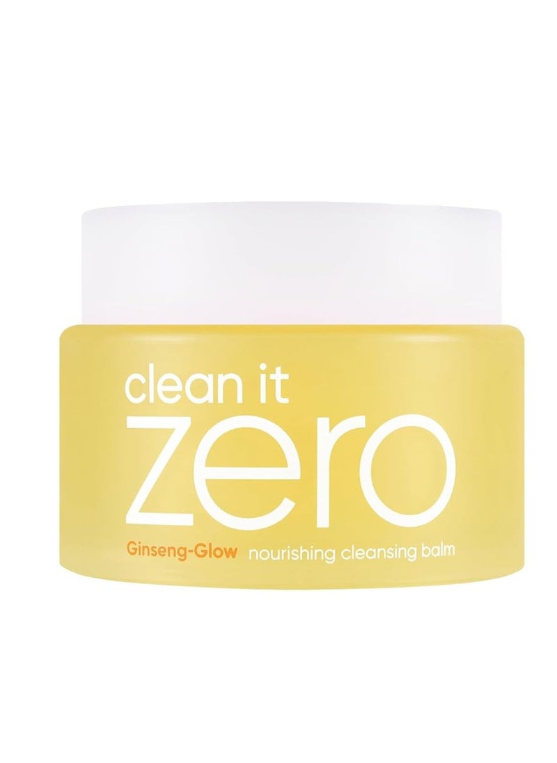 BANILA CO Clean it Zero Nourishing Cleansing Balm - Korean Makeup Remover for Dry Skin - Vegan & Made with Ginseng Root and Berry - 100ml/3.38 fl oz