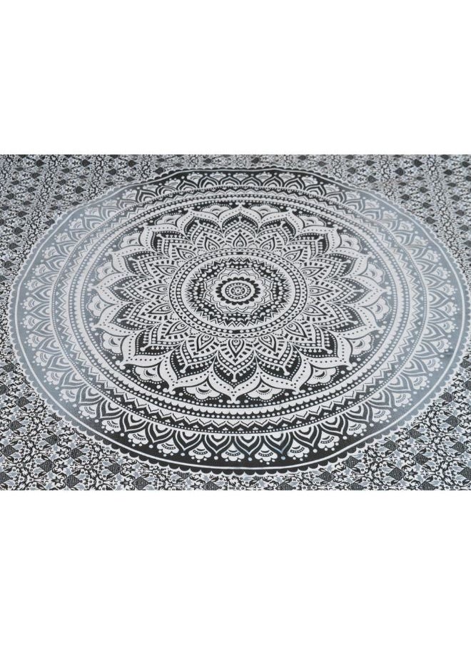 Wall Hanging Hippie Mandala College Dorm Tapestry Grey/White 10 x 8 x 1inch