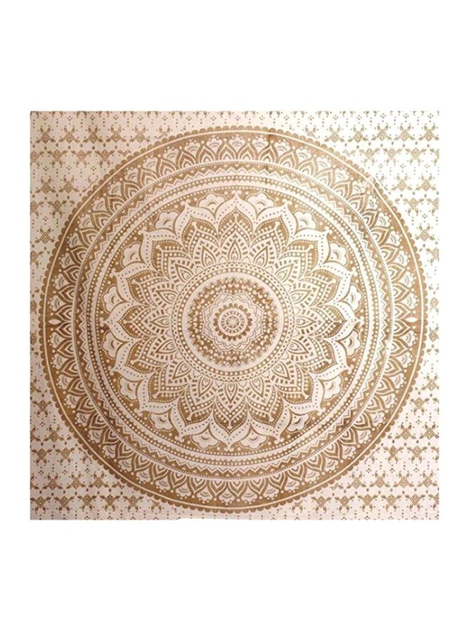 Mandala Luxury Wall Hanging Tapestry Beige/Brown 200 x 150centimeter