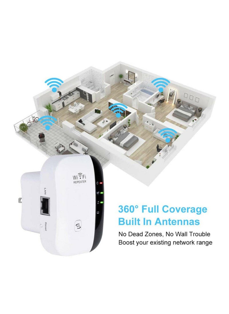 Wifi Extender Signal Booster, The Newest Generation, Wireless Internet Repeater, Long Range Amplifier with Ethernet Port, Access Point, Easy to Use, Support 2.4g Wifi, Devices Can Be Used