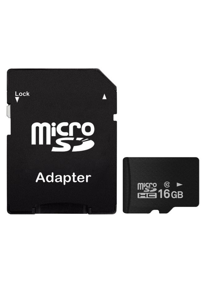 16GB High Speed Class 10 Micro SD(TF) Memory Card from Taiwan, Write: 8mb/s, Read: 12mb/s (100% Real Capacity)(Black)