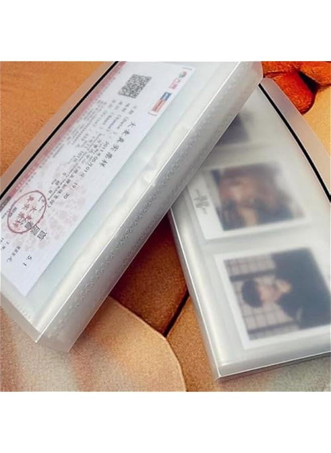 2pcs Ticket Photo Card Collection Sticker Collecting Als Photo Storage Al Tickets Storage Al Postcard Storage Al Ticket Storage Cards Al Carry Pp Travel Train Ticket