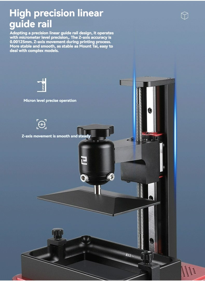 SSW Mars Light Curing 3D Printer 6.08” 2K Desktop Grade Home Use High Precision Industrial Grade Kids Toys Customized Models DIY Kits 3D Printer Mars 2 Pro