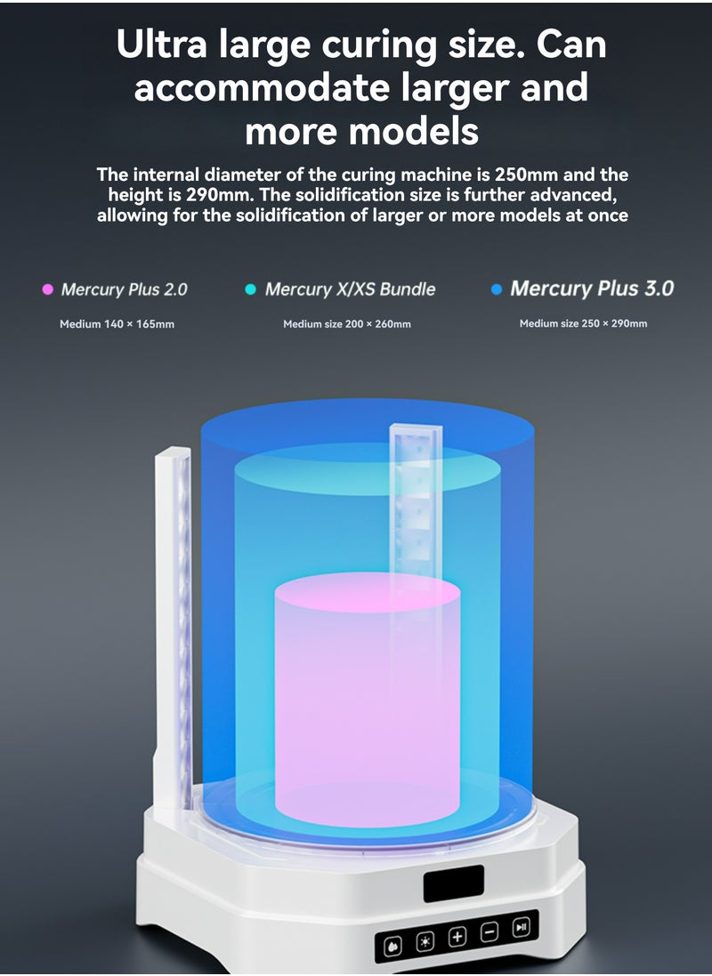 SSW light curing 3d printer secondary curing machine cleaning 2 in 1 cleaning and curing machine easy to operate fast and efficient 3d printer Mercury 3.0 Plus
