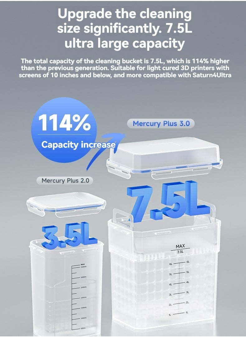 SSW light curing 3d printer secondary curing machine cleaning 2 in 1 cleaning and curing machine easy to operate fast and efficient 3d printer Mercury 3.0 Plus