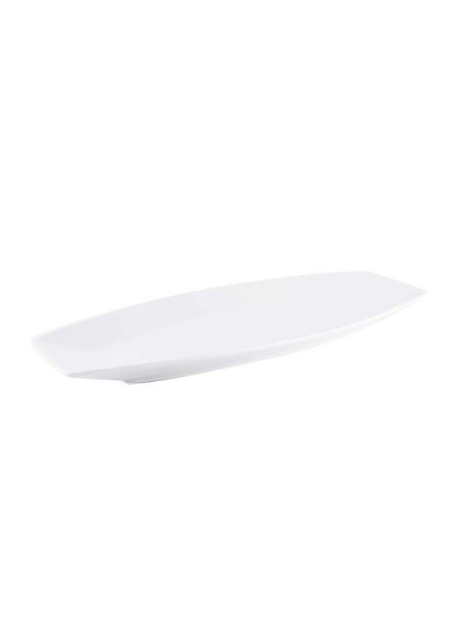 Ivory Porcelain Boat Rectangular Plate 30 cm