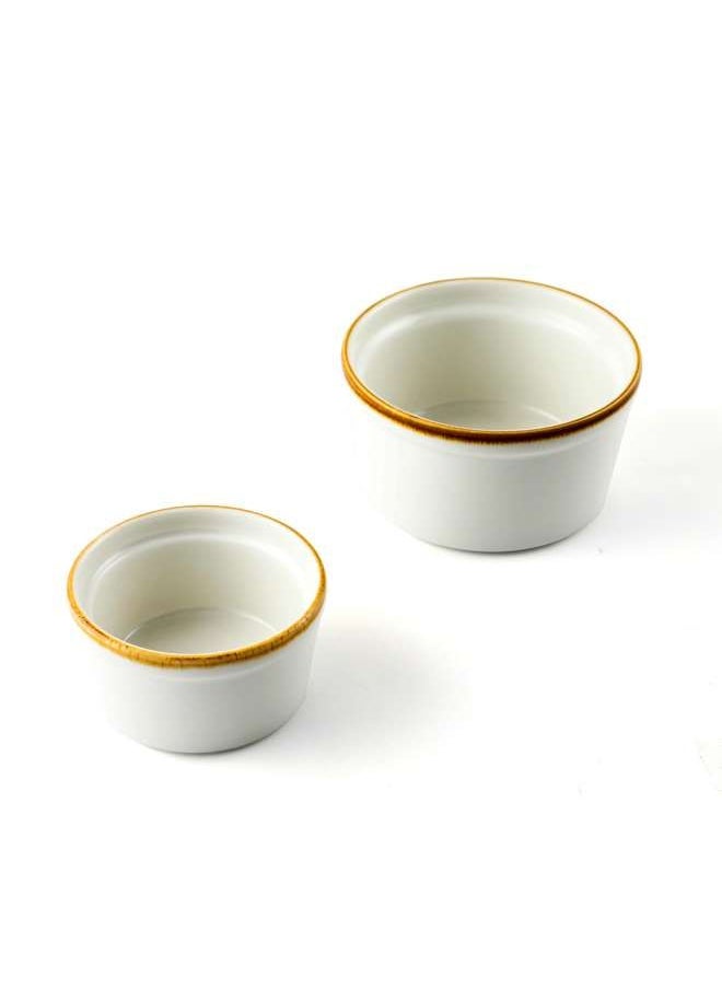 Mocha Porcelain Lined Ramekin 6.8 cm