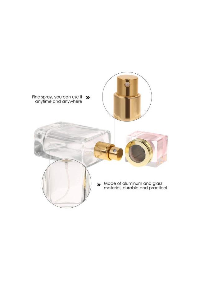 50Ml Portable Perfume Atomizer, Glass Empty Refillable Replacement Cologne Atomizer With For Refillable Containers Beauty/Beautymisc Spray Applicator For Travel (Pink)