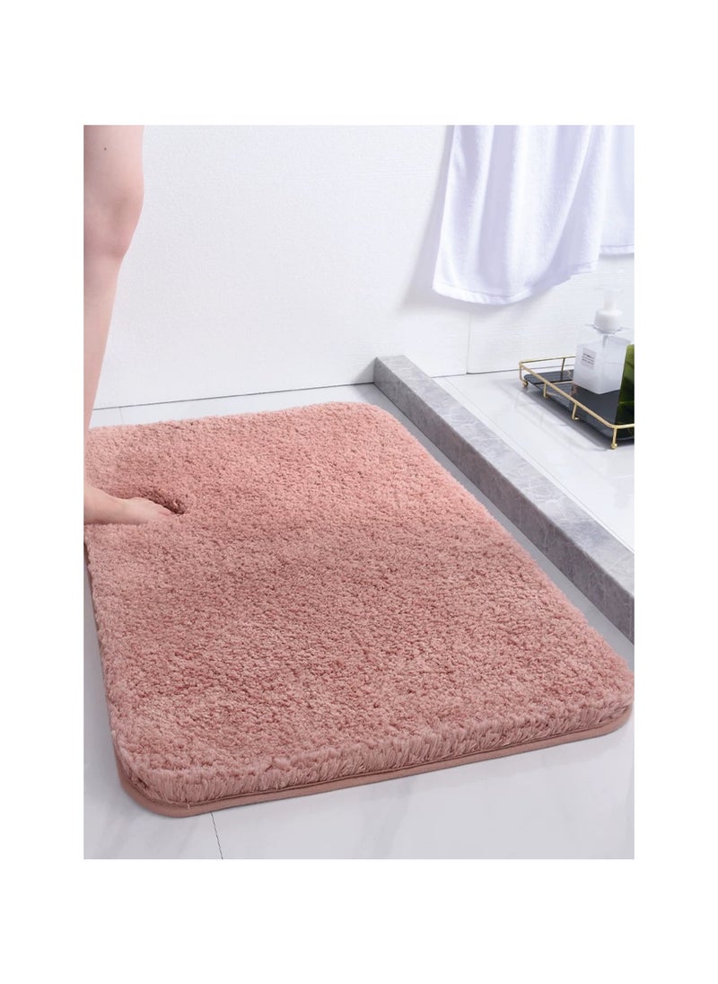 Ultra fine fiber bathroom floor mat with strong anti slip and water absorption properties, fast drying carpet mat suitable for living room, kitchen, bedroom, bathroom, balcony, home decoration (50 * 80cm), machine washable