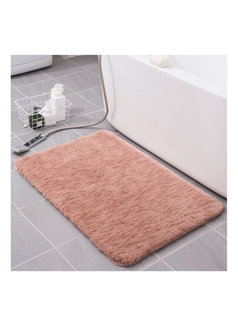 Ultra fine fiber bathroom floor mat with strong anti slip and water absorption properties, fast drying carpet mat suitable for living room, kitchen, bedroom, bathroom, balcony, home decoration (50 * 80cm), machine washable