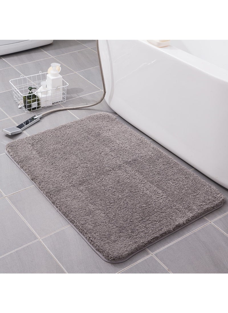 Ultra fine fiber bathroom floor mat with strong anti slip and water absorption properties, fast drying carpet mat suitable for living room, kitchen, bedroom, bathroom, balcony, home decoration (50 * 80cm), machine washable