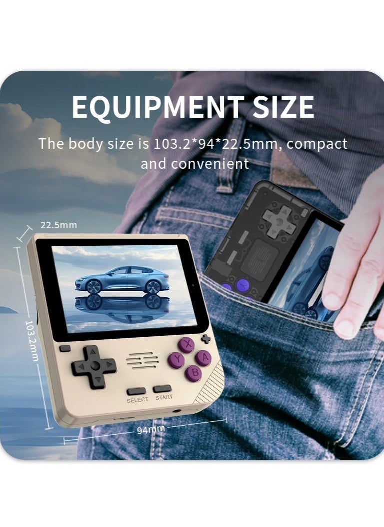 V10 Handheld Retro Game Console, IPS OCA Full Screen Non Slip Retro Game Device, Lightweight Portable Classic Video Game Console With 5500 Plus Games Preloaded, (1pc Black, 128GB)