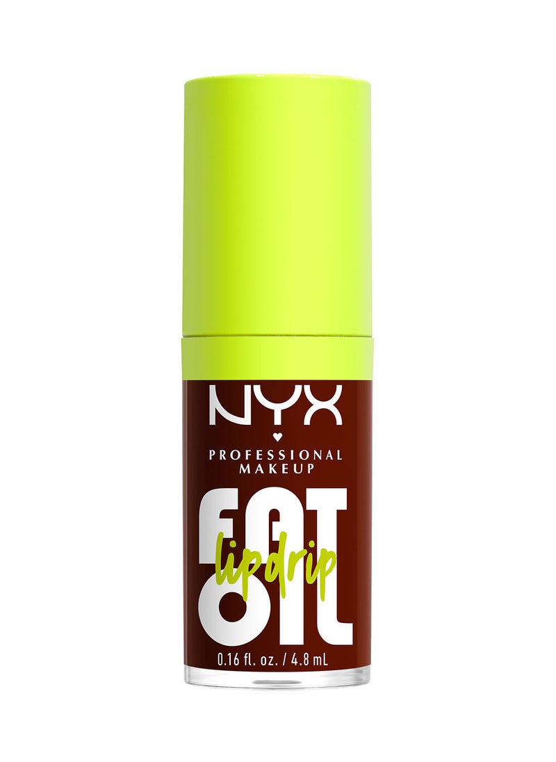 Fat Oil Lip Drip Moisturizing Shiny Vegan Tinted Lip Gloss Non-Sticky Finish 12H Hydration - Status Update