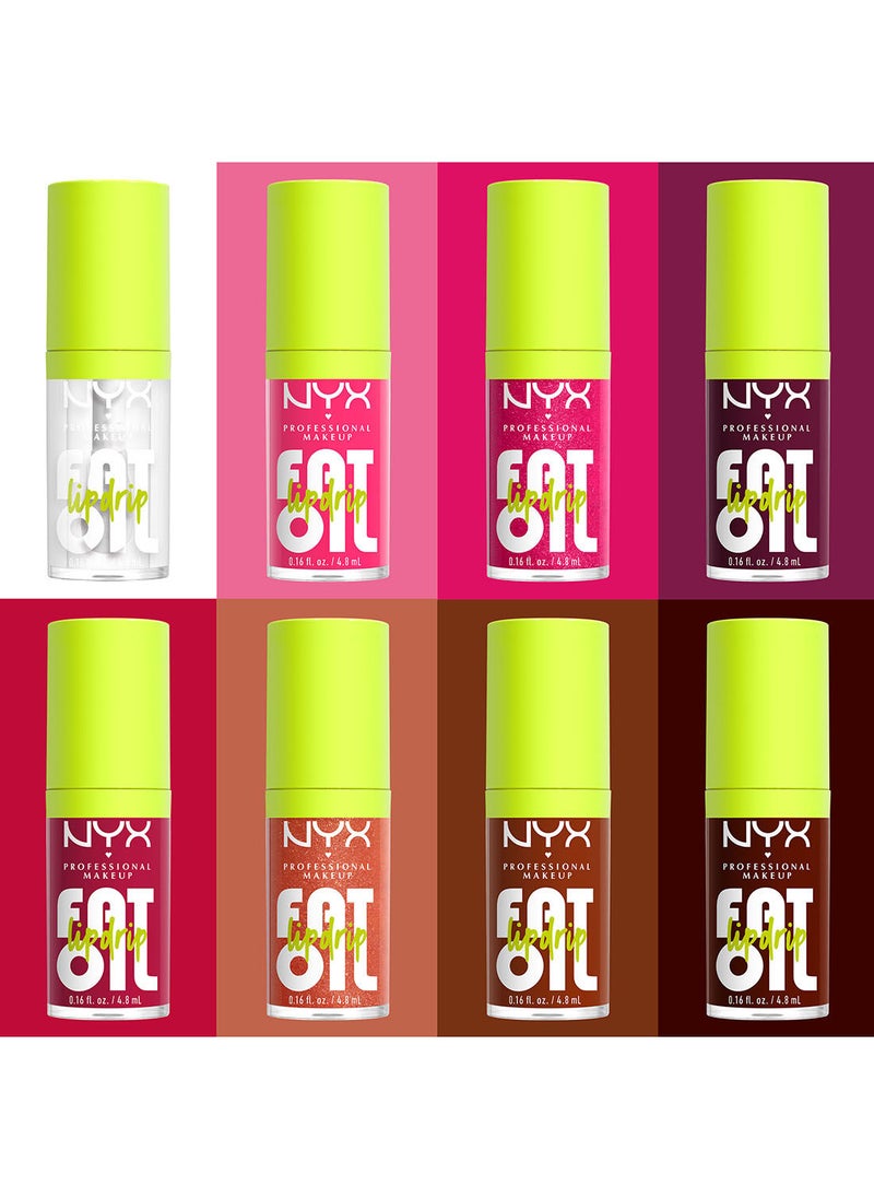 Fat Oil Lip Drip Moisturizing Shiny Vegan Tinted Lip Gloss Non-Sticky Finish 12H Hydration - Thats Chic