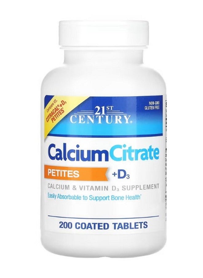 Calcium Citrate Petites  D3 200 Coated Tablets