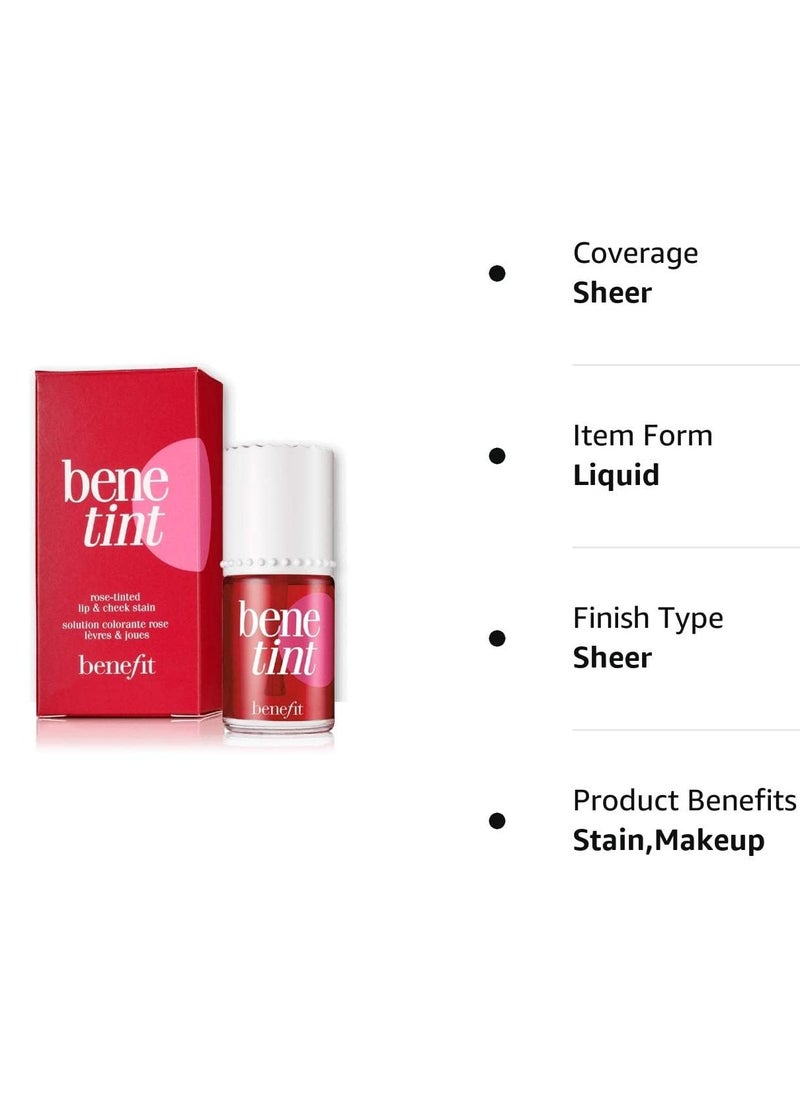 Benefit Cosmetics Benetint Rose Tinted Lip & Cheek Stain, 0.33 Ounce