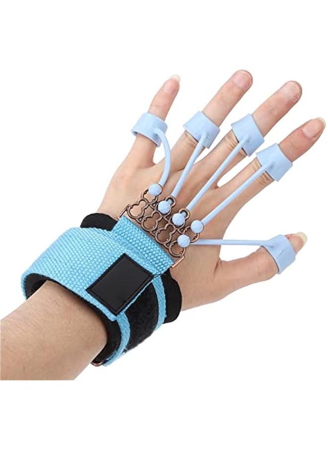 Finger Exerciser, 20Lb/40Lb Hand Grip Strengthener, Hand Strengthener Finger Band Guitar Finger Stretcher Hand Yoga Equipment for Forearm, Arthritis, Carpal Tunnel (Blue 40 lbs)