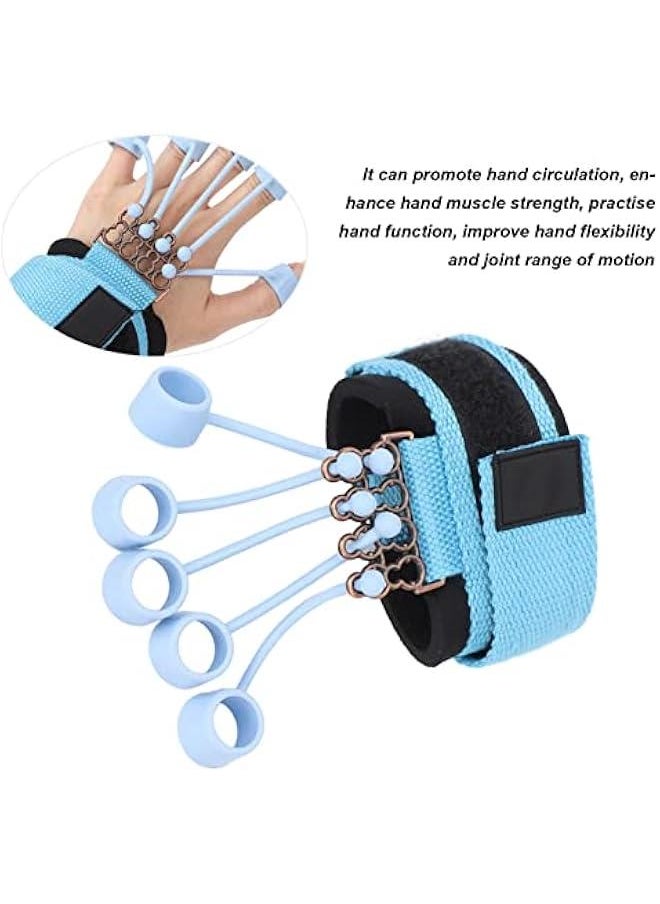 Finger Exerciser, 20Lb/40Lb Hand Grip Strengthener, Hand Strengthener Finger Band Guitar Finger Stretcher Hand Yoga Equipment for Forearm, Arthritis, Carpal Tunnel (Blue 40 lbs)