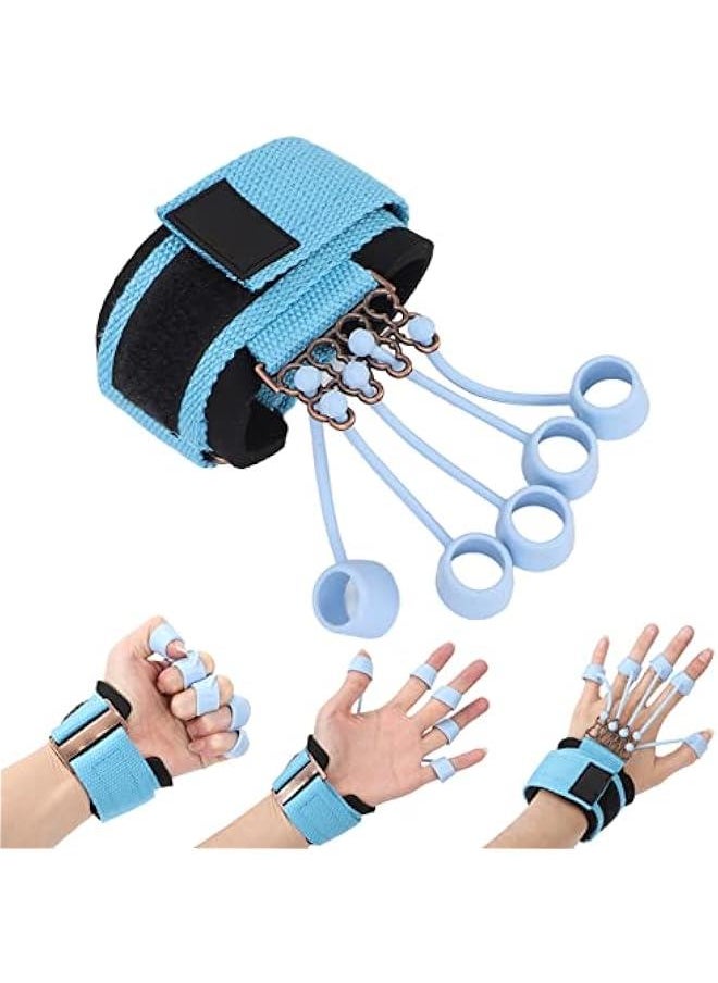 Finger Exerciser, 20Lb/40Lb Hand Grip Strengthener, Hand Strengthener Finger Band Guitar Finger Stretcher Hand Yoga Equipment for Forearm, Arthritis, Carpal Tunnel (Blue 40 lbs)